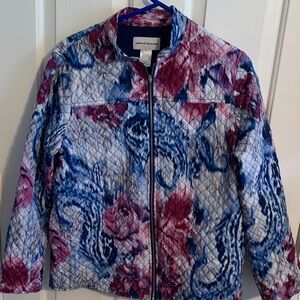 Alfred Dunner Women's Vibrant Floral Puffer Jacket